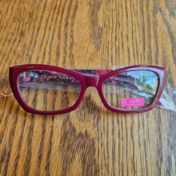 NWT Trina Turk Santa Barbara - Red Dahlia 52mm Glasses main image 4